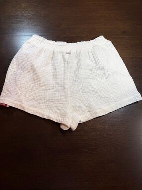 Billabong Off-White Gauze Lightweight Shorts